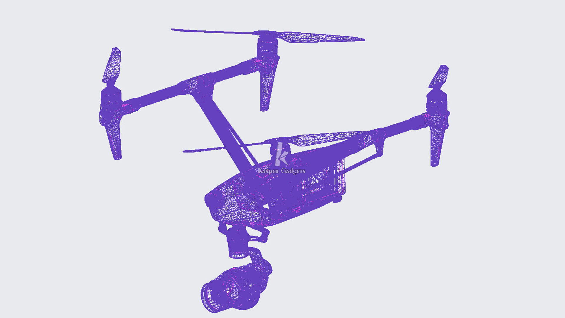 DJI Inspire 3 3D model 3D print model_10