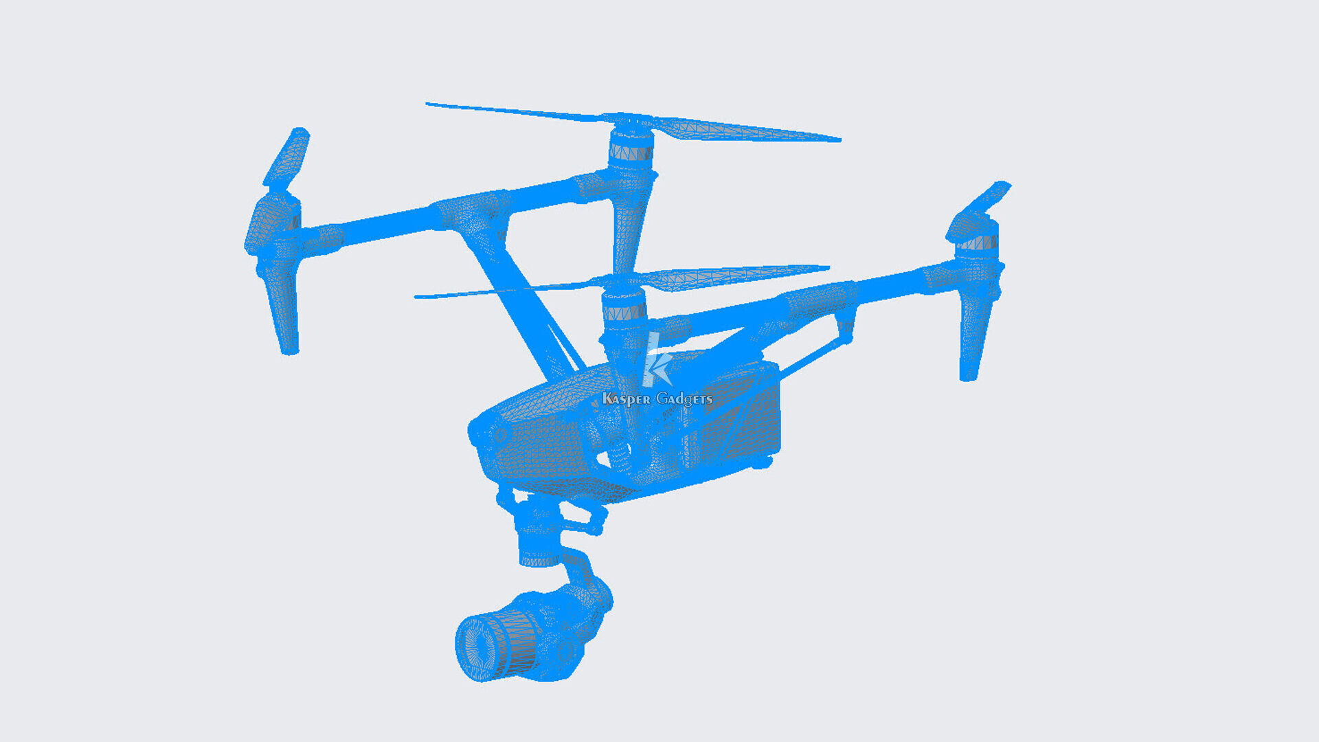 DJI Inspire 3 3D model 3D print model_9