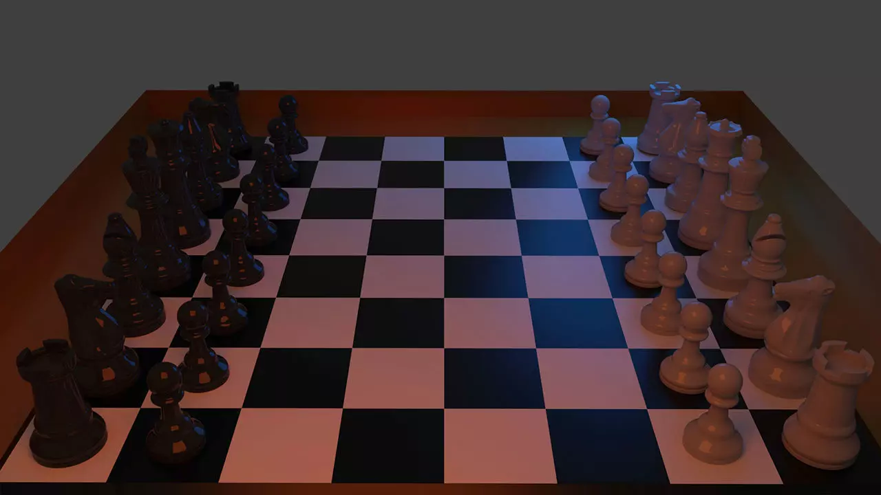 Chess set 3D model_0