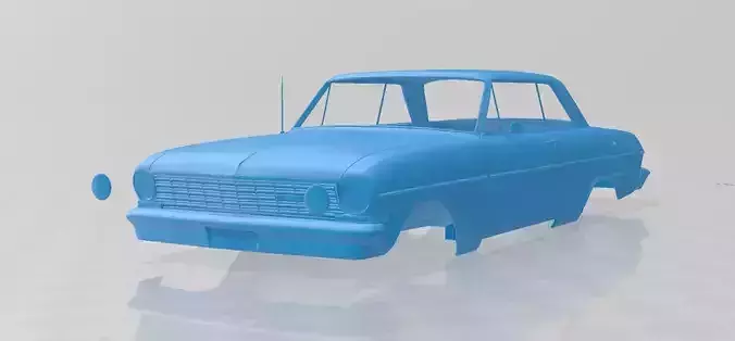 1964 Chevrolet Chevy II Nova - 3D Printable Model Full Body 3D print model