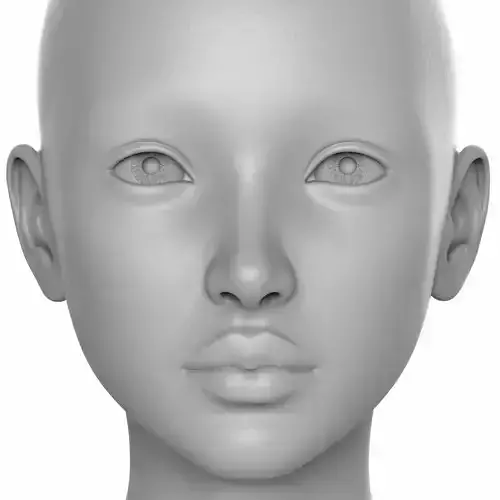 Charlotte - 3D bjd head  stylized head