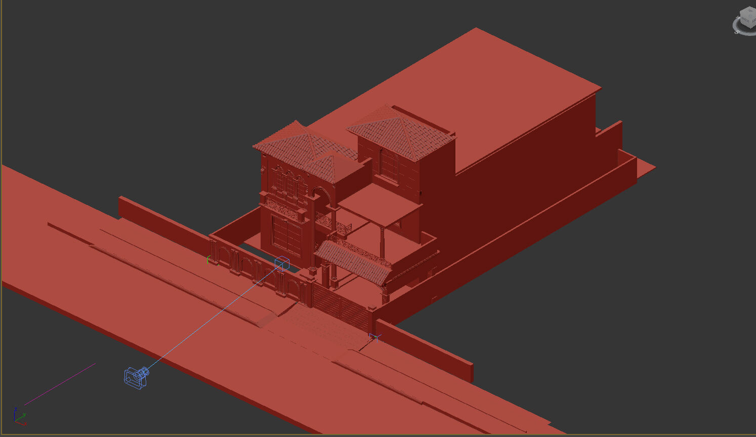 Spanish Style House 3D model_3