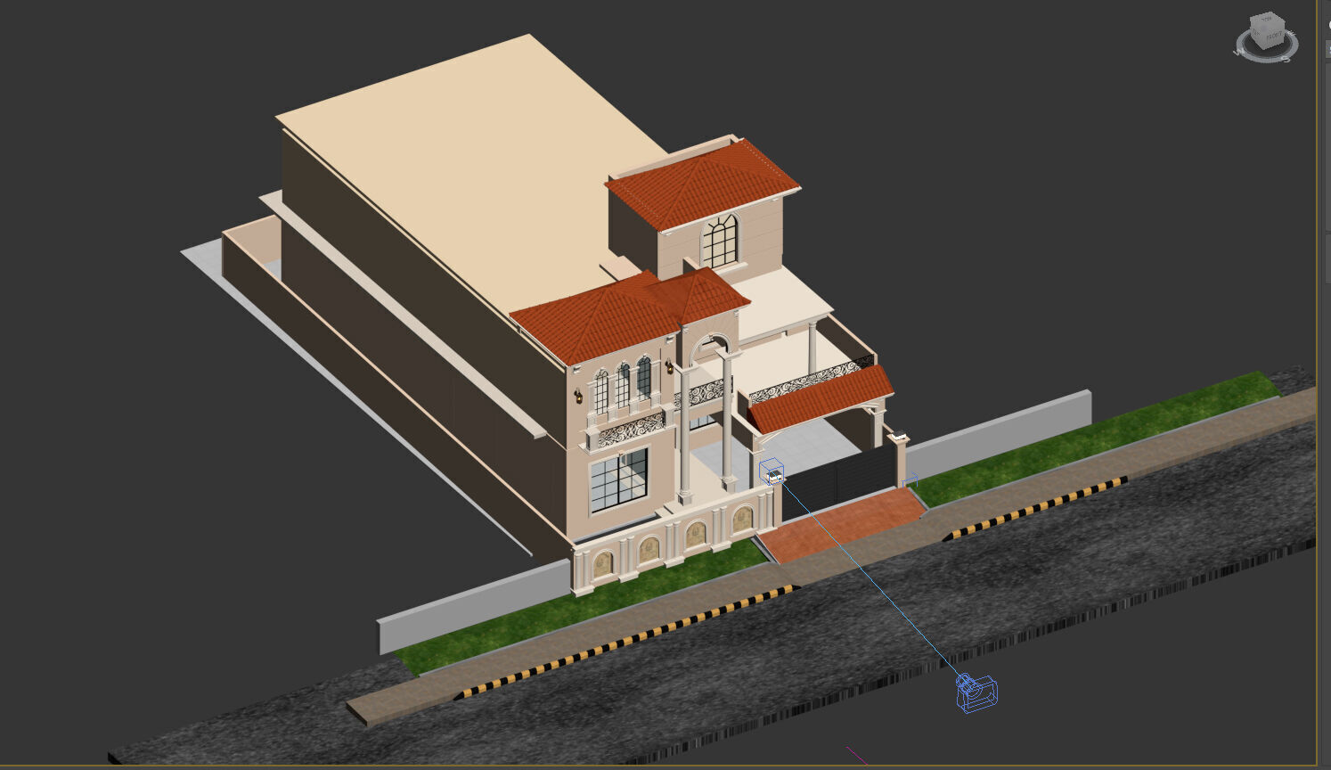 Spanish Style House 3D model_1