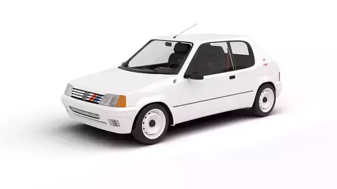 Peugeot 205 Rallye 1 3 1991 3d model 3D model