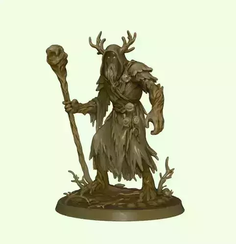 Vaelgor the Hollow Root Druid of the Withered Bloom 3D print model