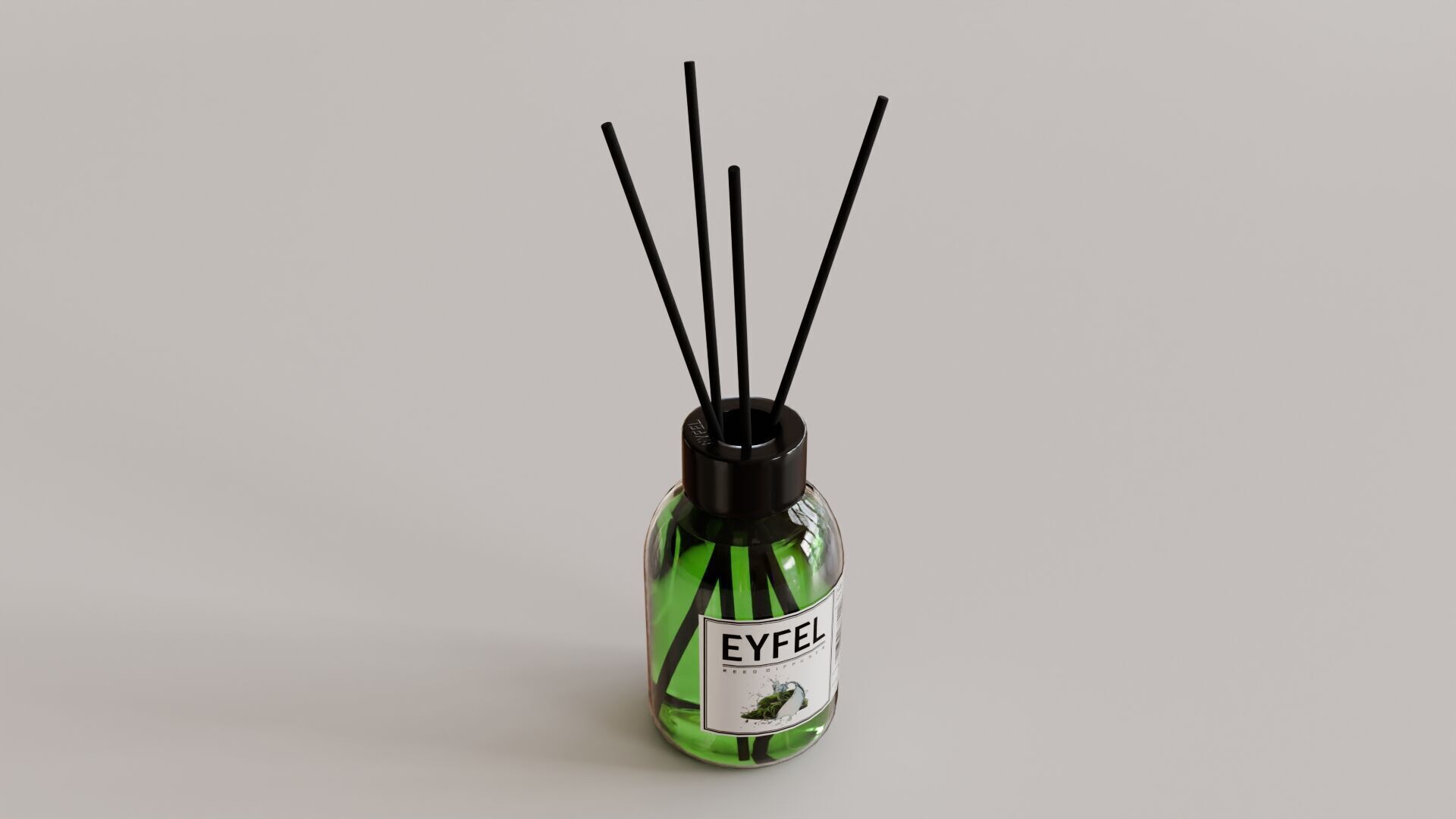 Eyfel Perfume Reed Diffuser Seaweed Low-poly 3D model_33