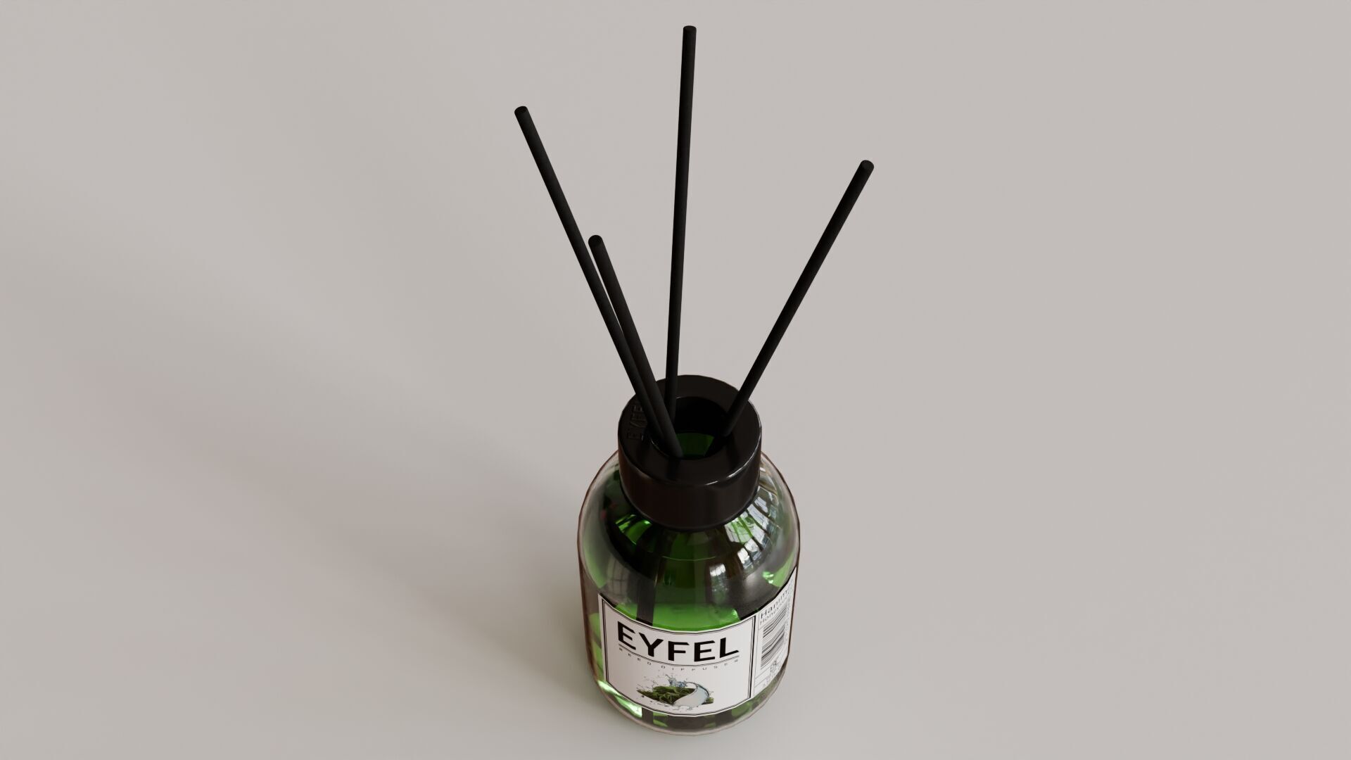 Eyfel Perfume Reed Diffuser Seaweed Low-poly 3D model_3