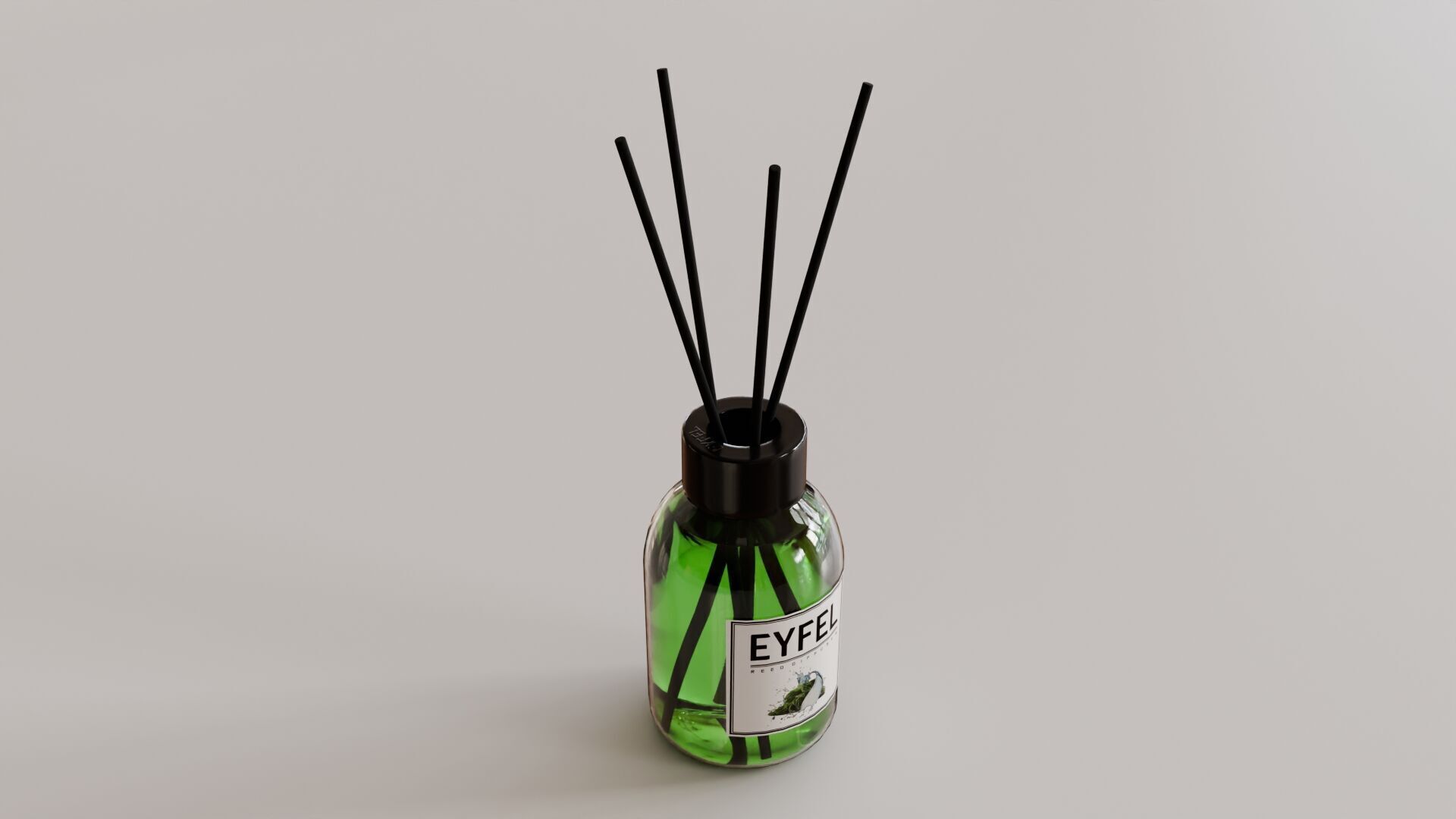 Eyfel Perfume Reed Diffuser Seaweed Low-poly 3D model_26