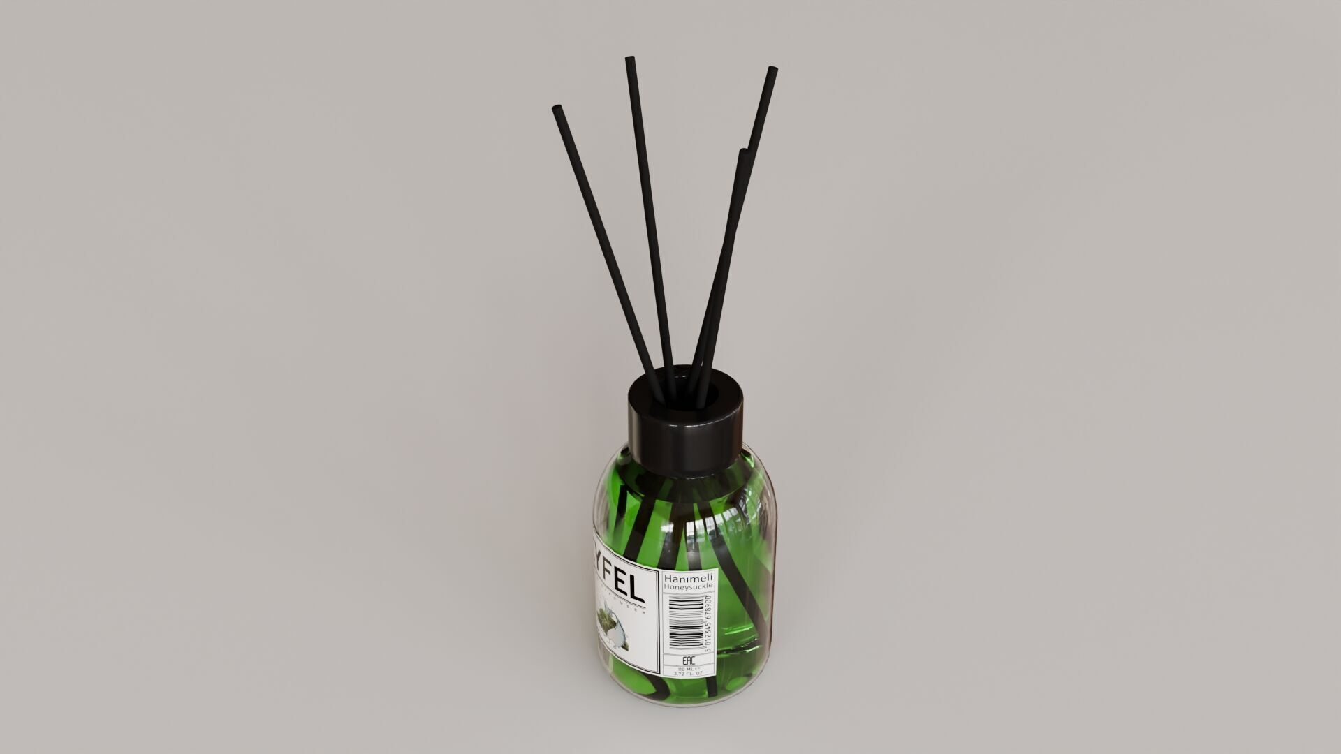 Eyfel Perfume Reed Diffuser Seaweed Low-poly 3D model_13