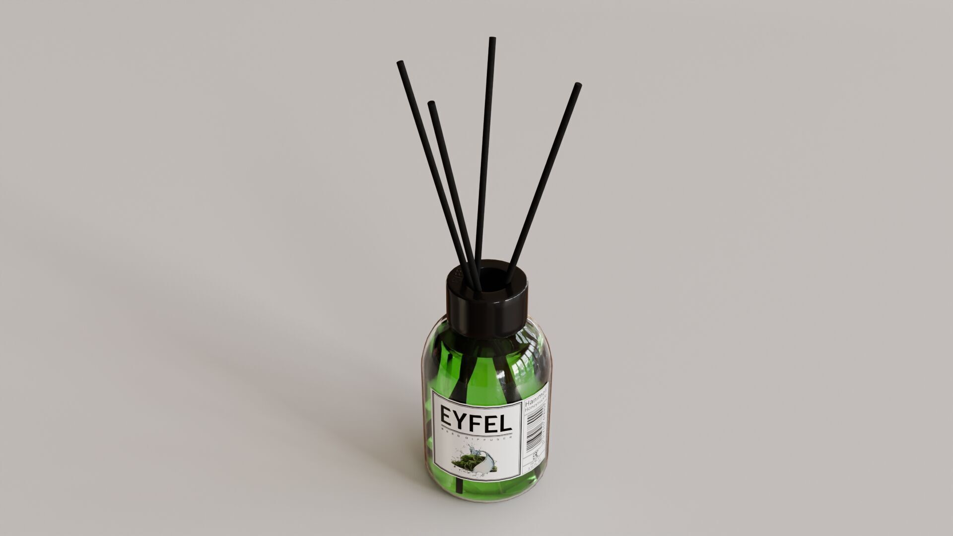 Eyfel Perfume Reed Diffuser Seaweed Low-poly 3D model_11