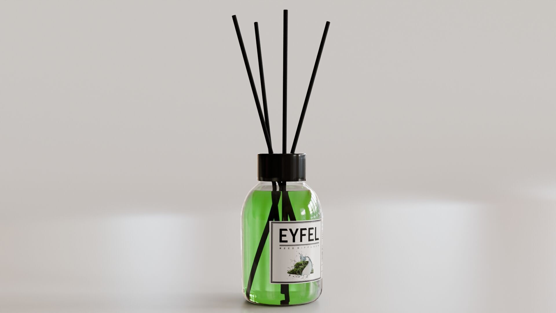 Eyfel Perfume Reed Diffuser Seaweed Low-poly 3D model_2