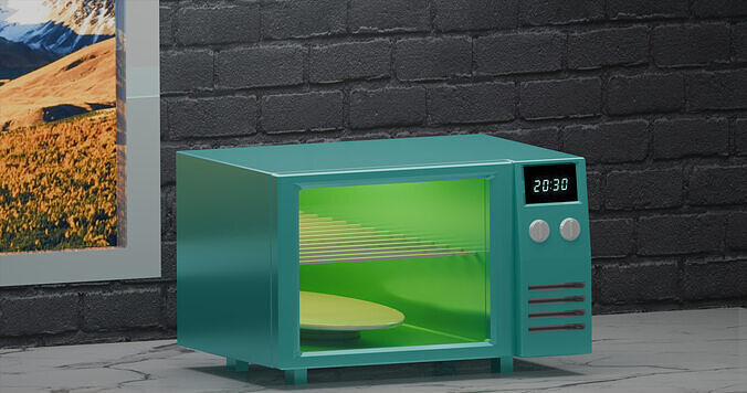 Microwave Free 3D model