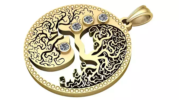  ALLGOOD  Yin YangPANDANT 3D PRINTABLE MODAL 