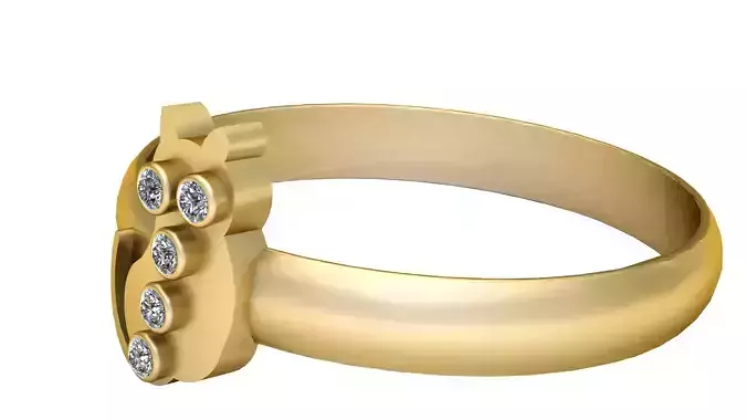 ring PANDANT 3D PRINTABLE MODAL 3D print model