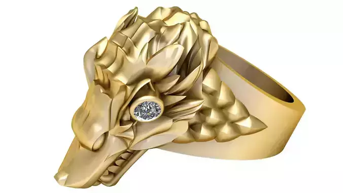 skull ring  PANDANT 3D PRINTABLE MODAL 