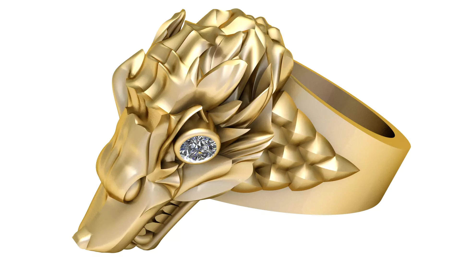 skull ring  PANDANT 3D PRINTABLE MODAL  3D print model_0