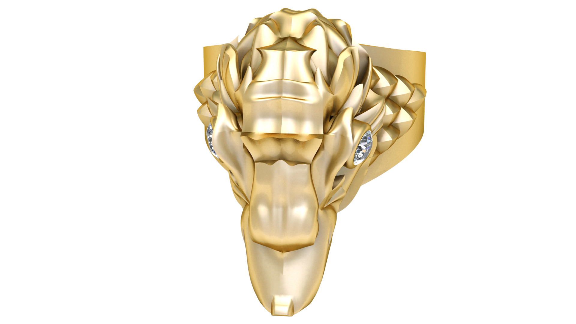 skull ring  PANDANT 3D PRINTABLE MODAL  3D print model_1