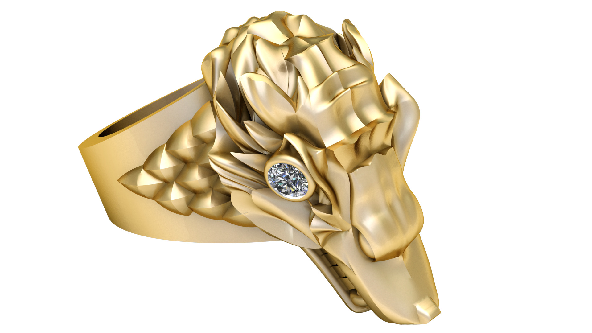 skull ring  PANDANT 3D PRINTABLE MODAL  3D print model_3