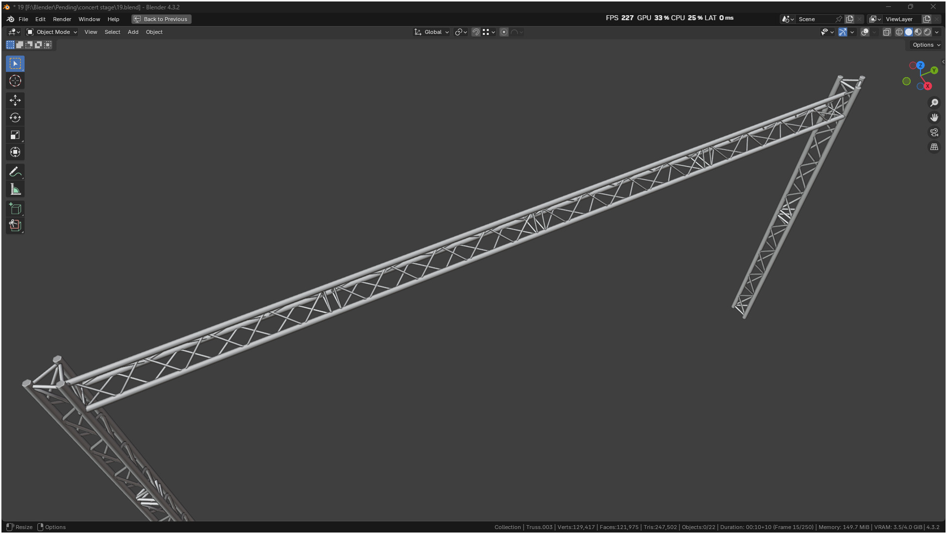 Entertainment Concert Event Stage 3D model_19