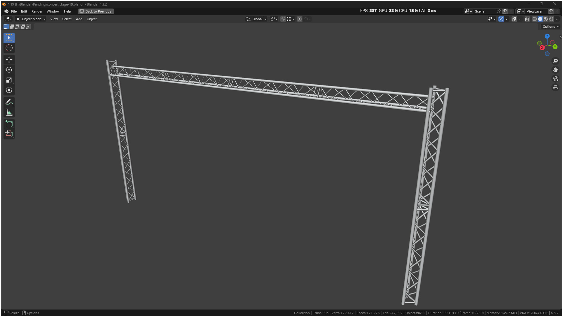 Entertainment Concert Event Stage 3D model_16
