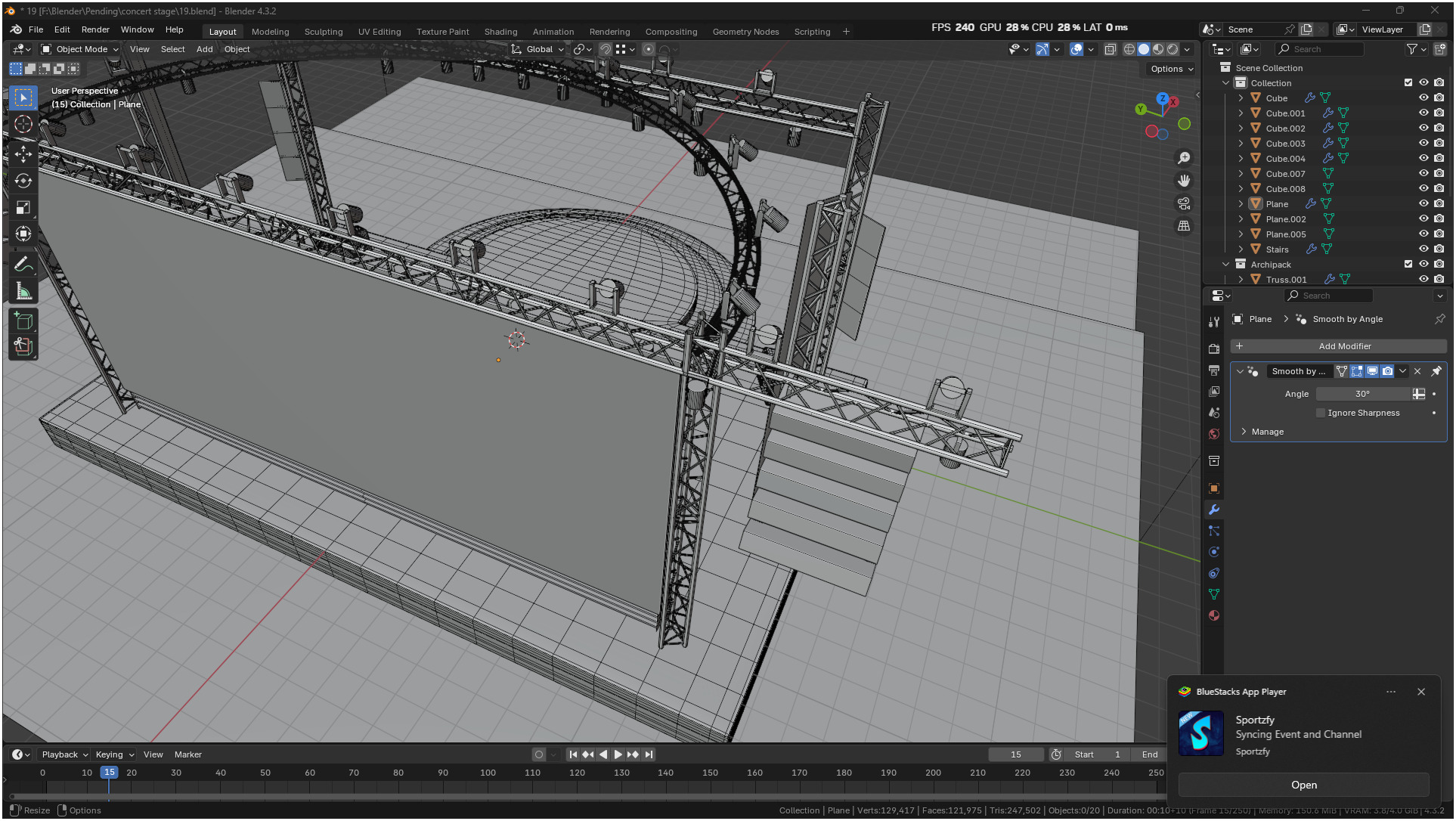 Entertainment Concert Event Stage 3D model_53