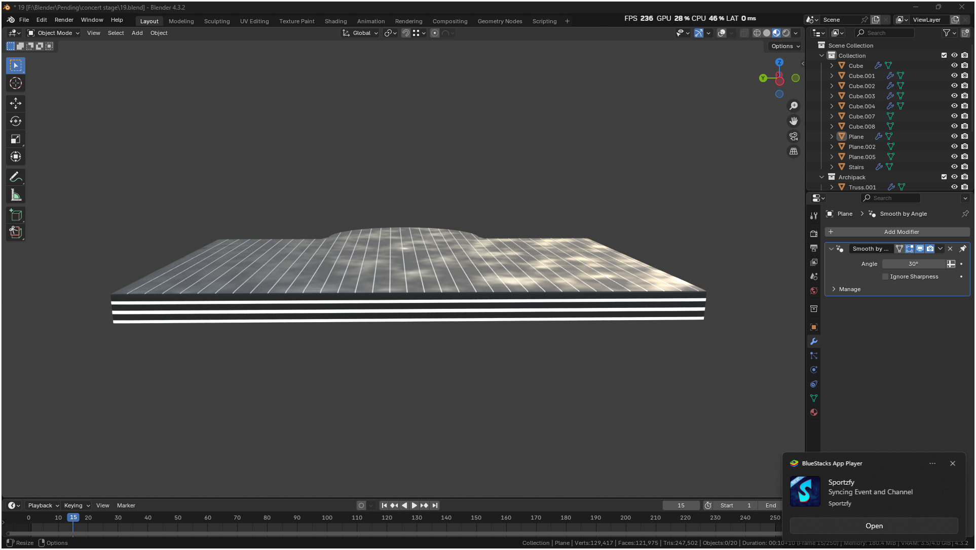 Entertainment Concert Event Stage 3D model_38
