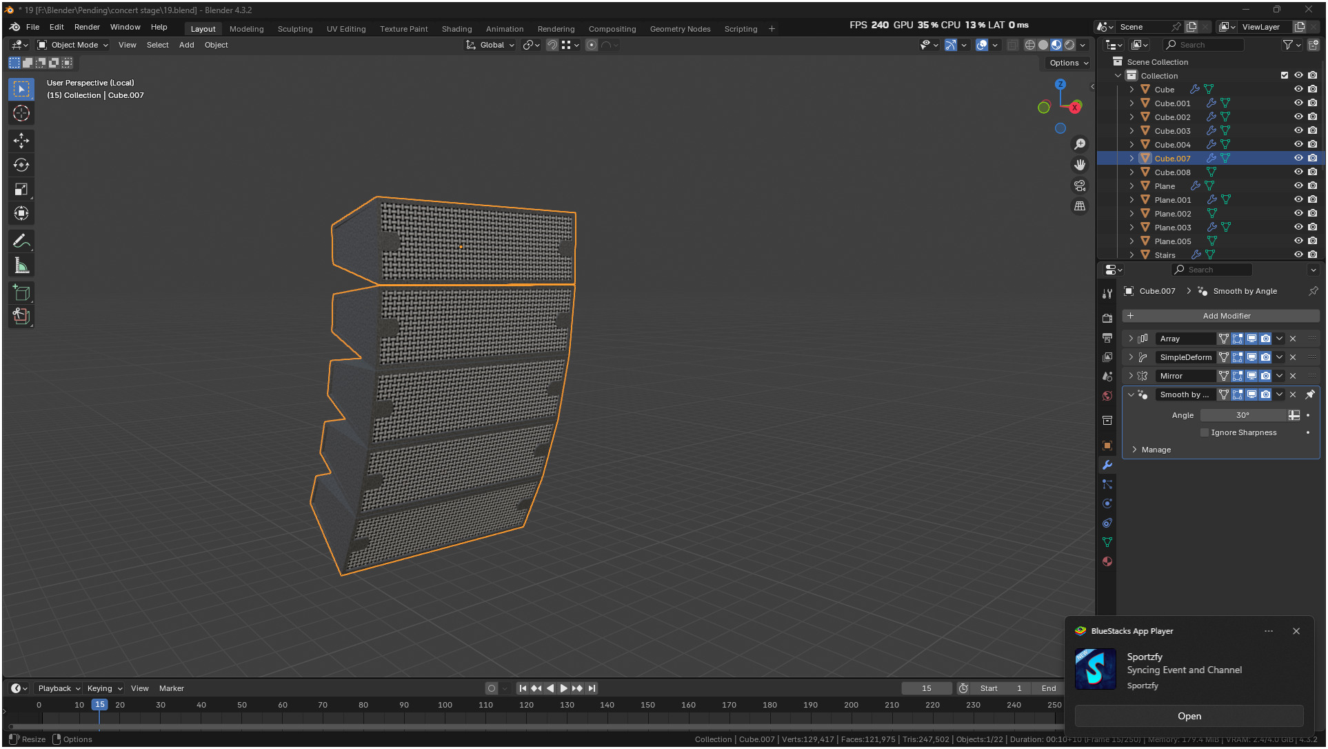 Entertainment Concert Event Stage 3D model_30