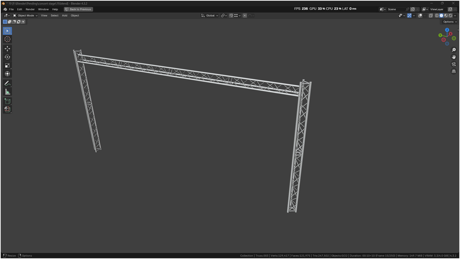 Entertainment Concert Event Stage 3D model_18