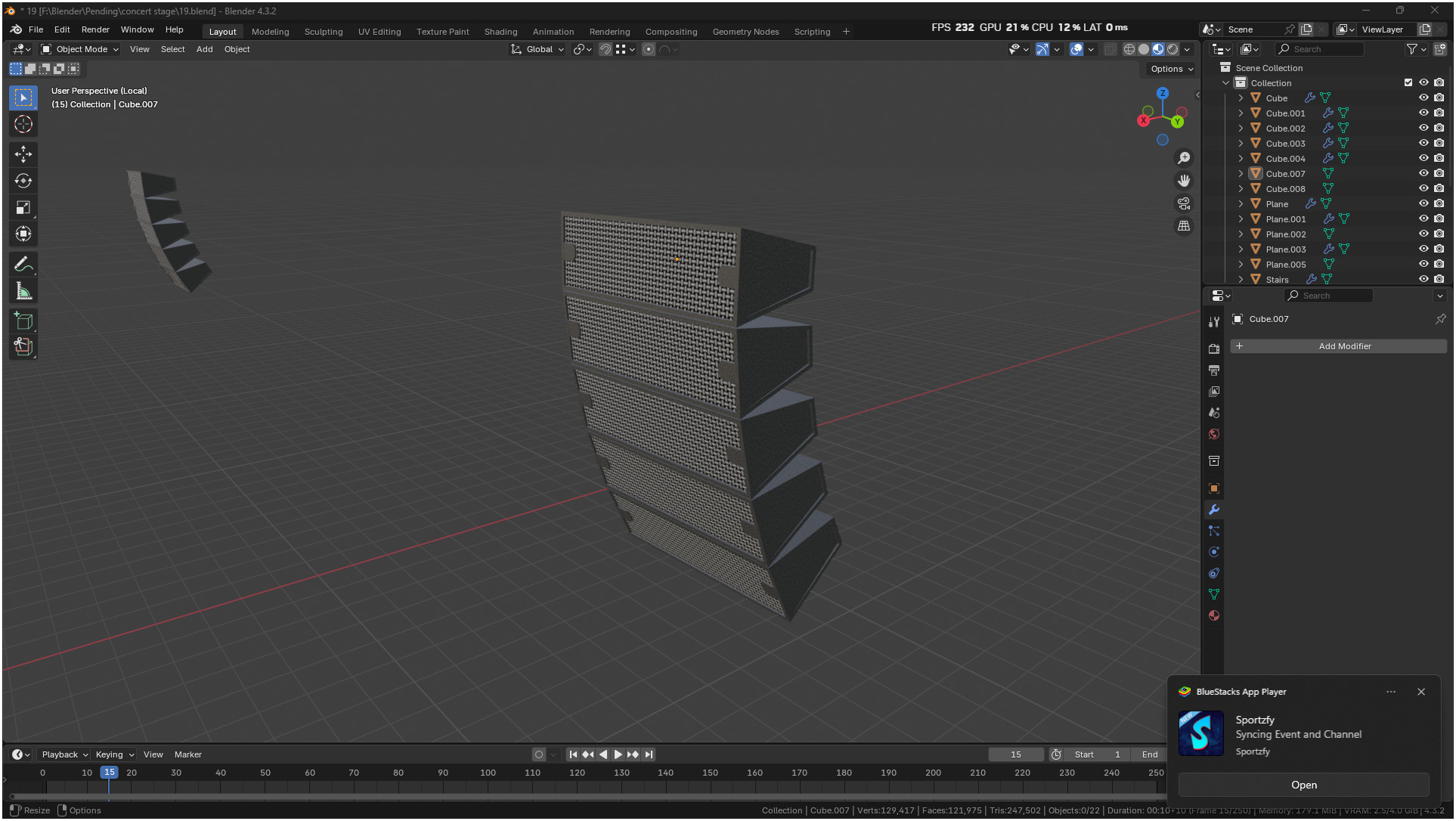 Entertainment Concert Event Stage 3D model_31