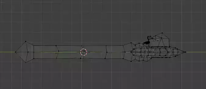 Low Poly Double Blade Axe with Skull - Hand Painted Game Ready