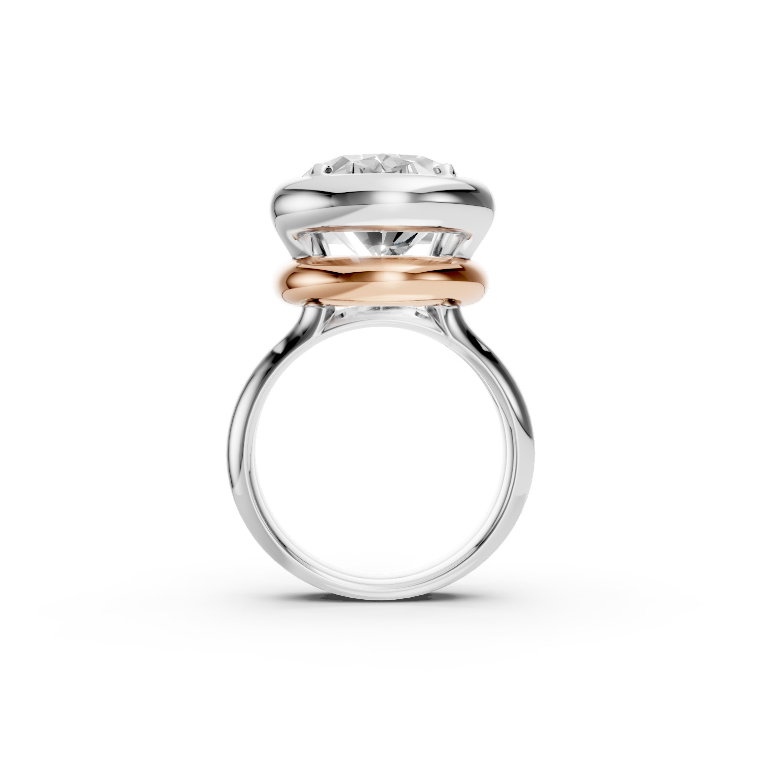 Oval Threads Ring 3D print model_2