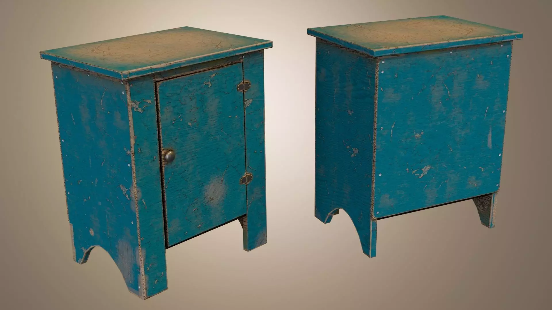 Vintage Cupboard Free low-poly 3D model
