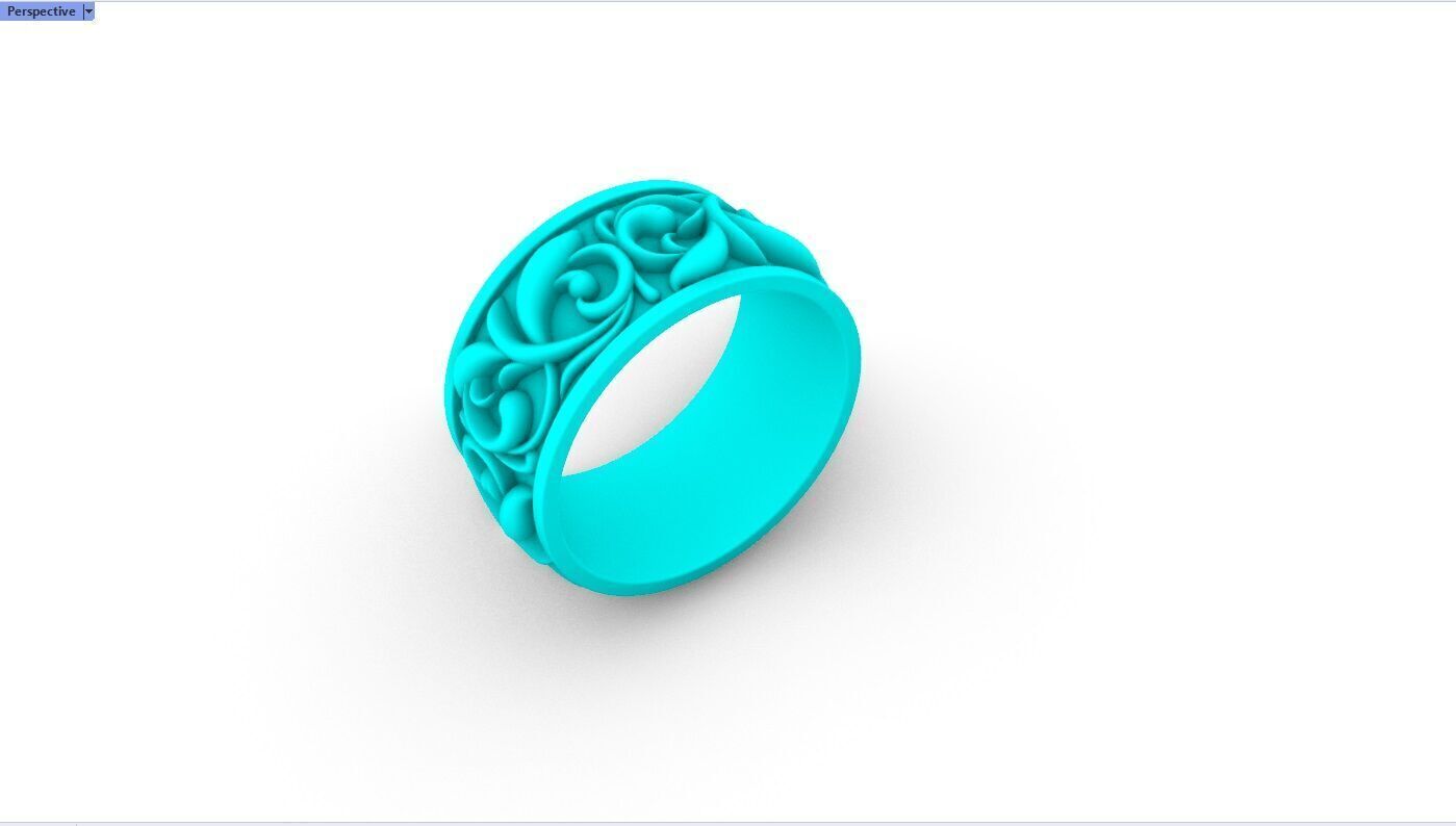 Chrome Hearts Solid Ring 3D print model_10