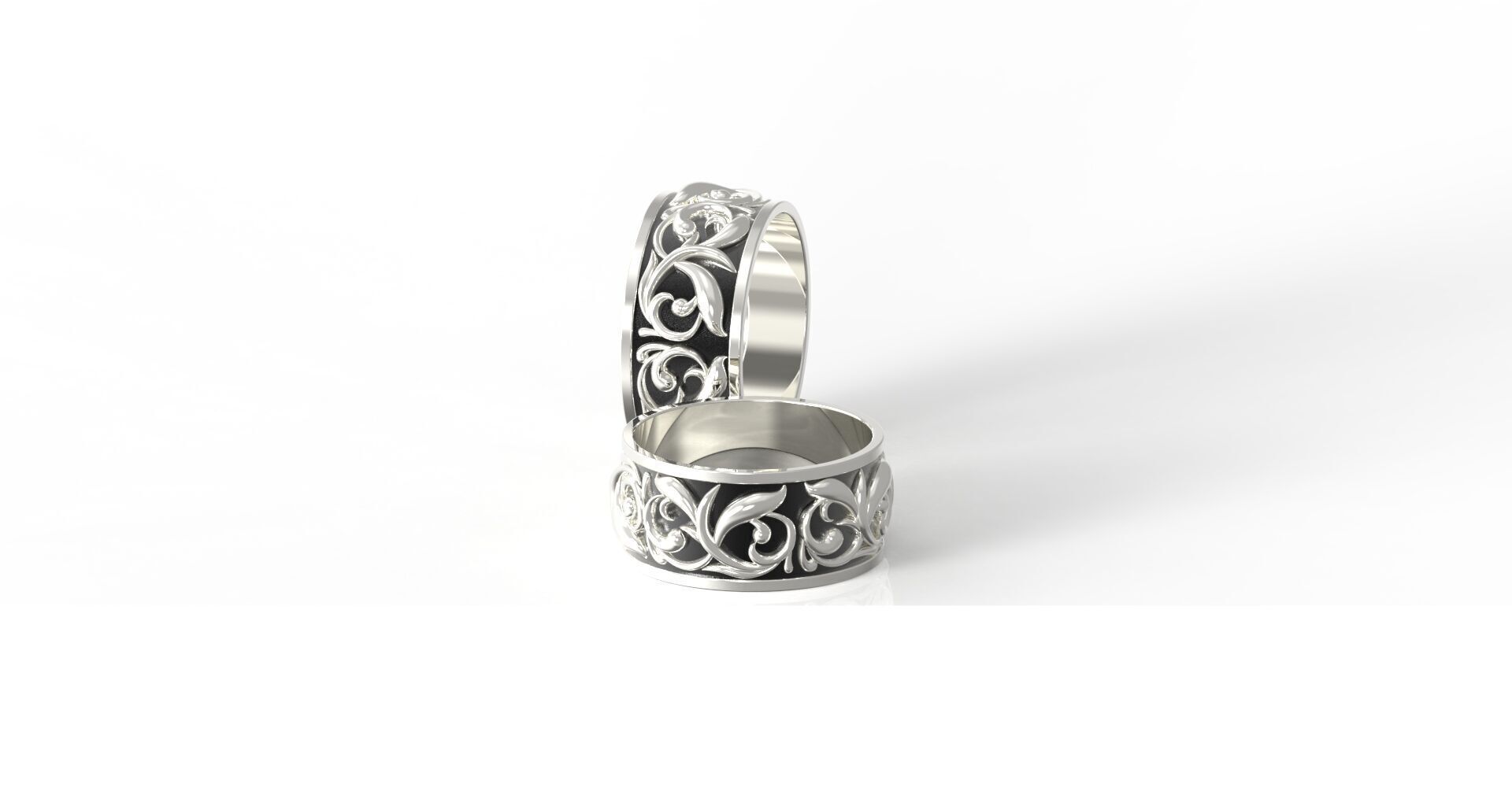 Chrome Hearts Solid Ring 3D print model_4
