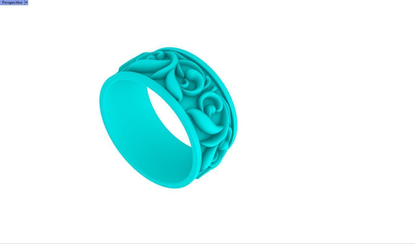 Chrome Hearts Solid Ring 3D print model_12