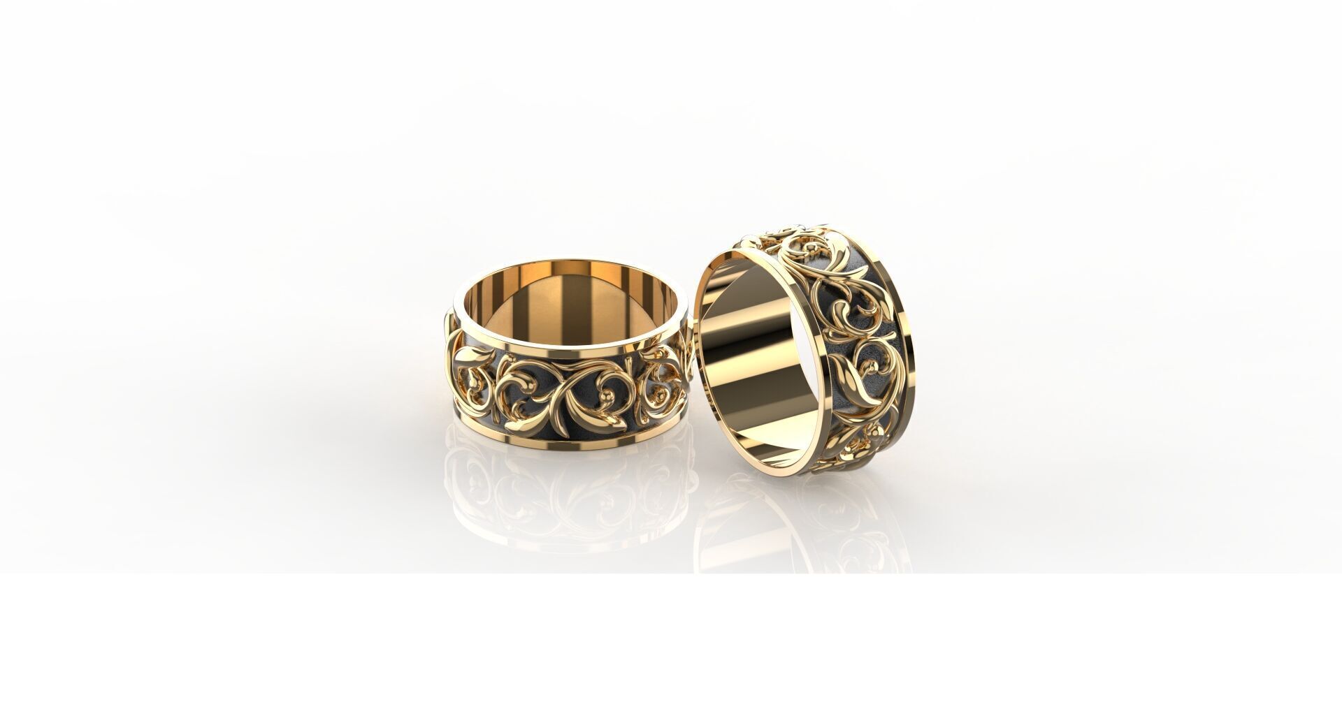 Chrome Hearts Solid Ring 3D print model_2