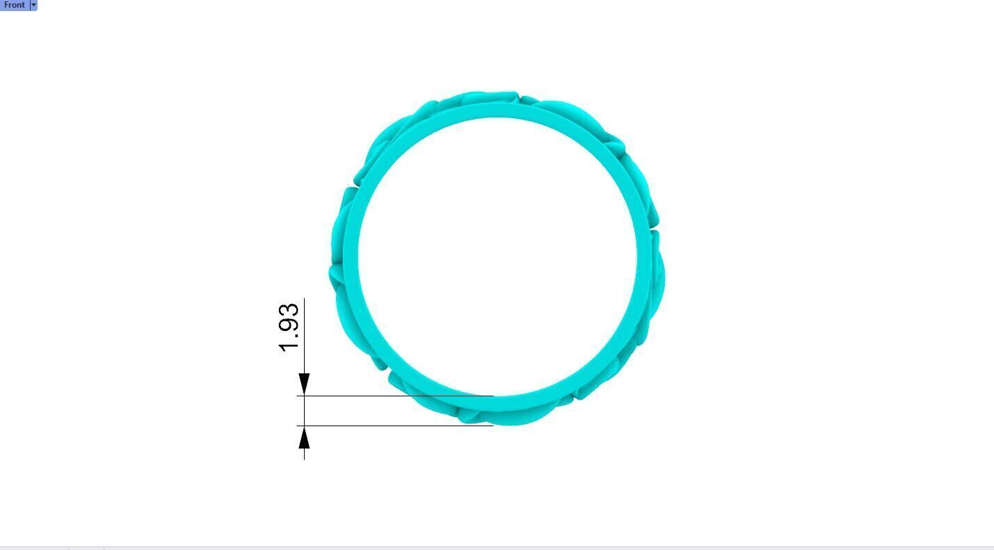 Chrome Hearts Solid Ring 3D print model_8