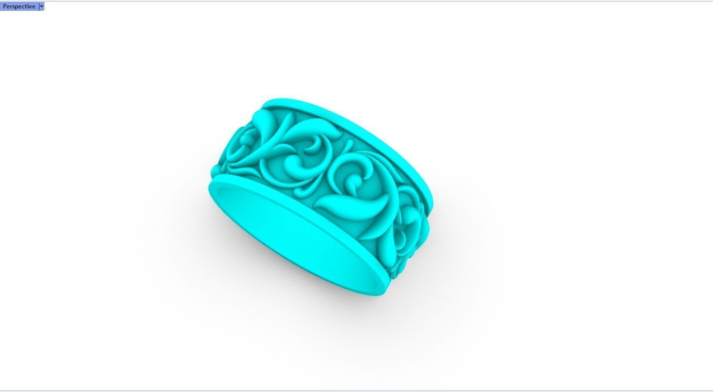 Chrome Hearts Solid Ring 3D print model_11