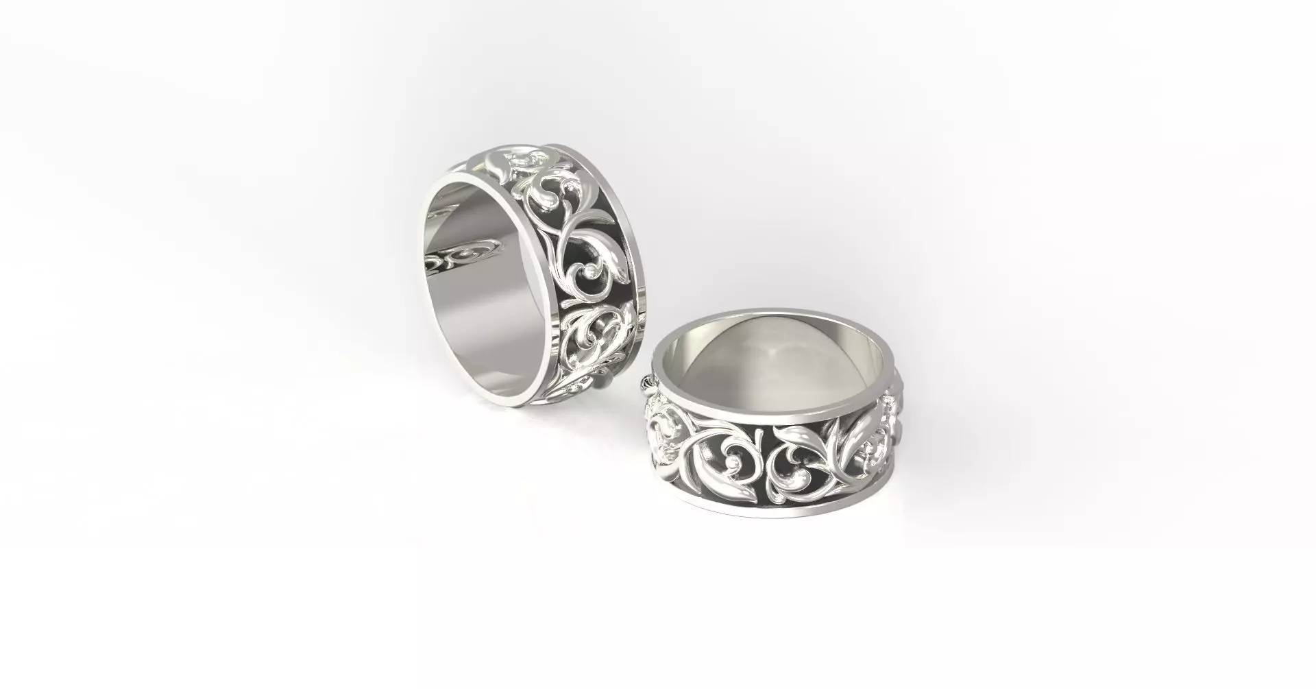 Chrome Hearts Solid Ring 3D print model_0