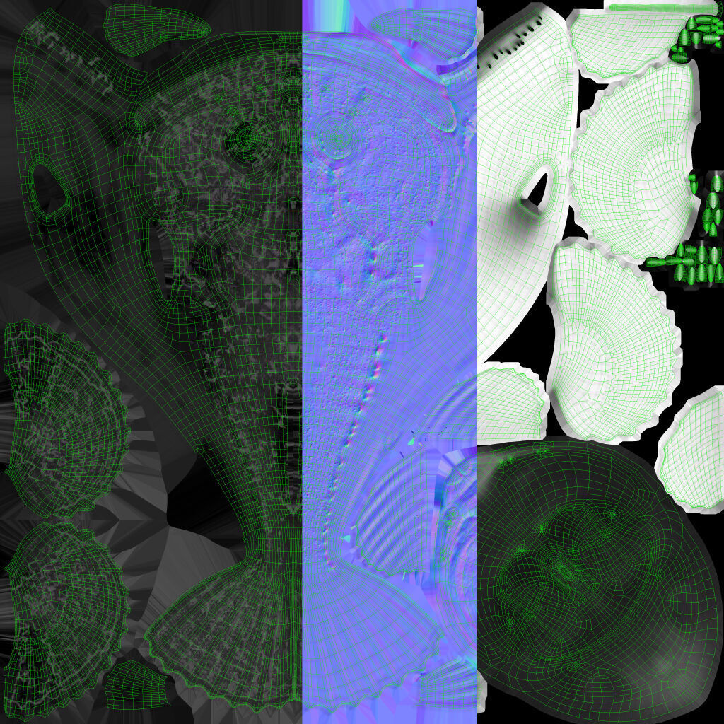 European angler Animated 3D model_16