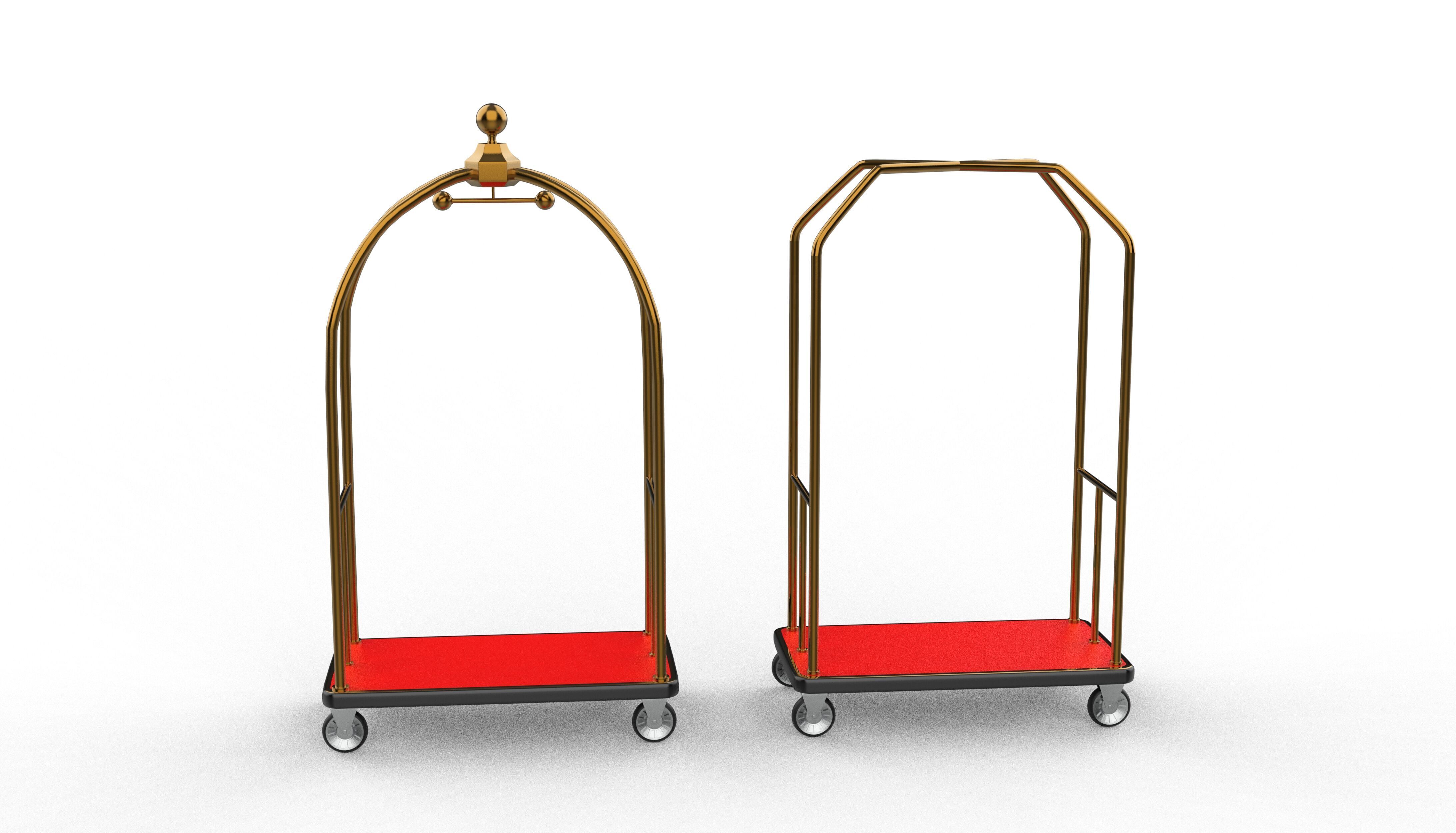 Luggage Cart 01 3D model_11