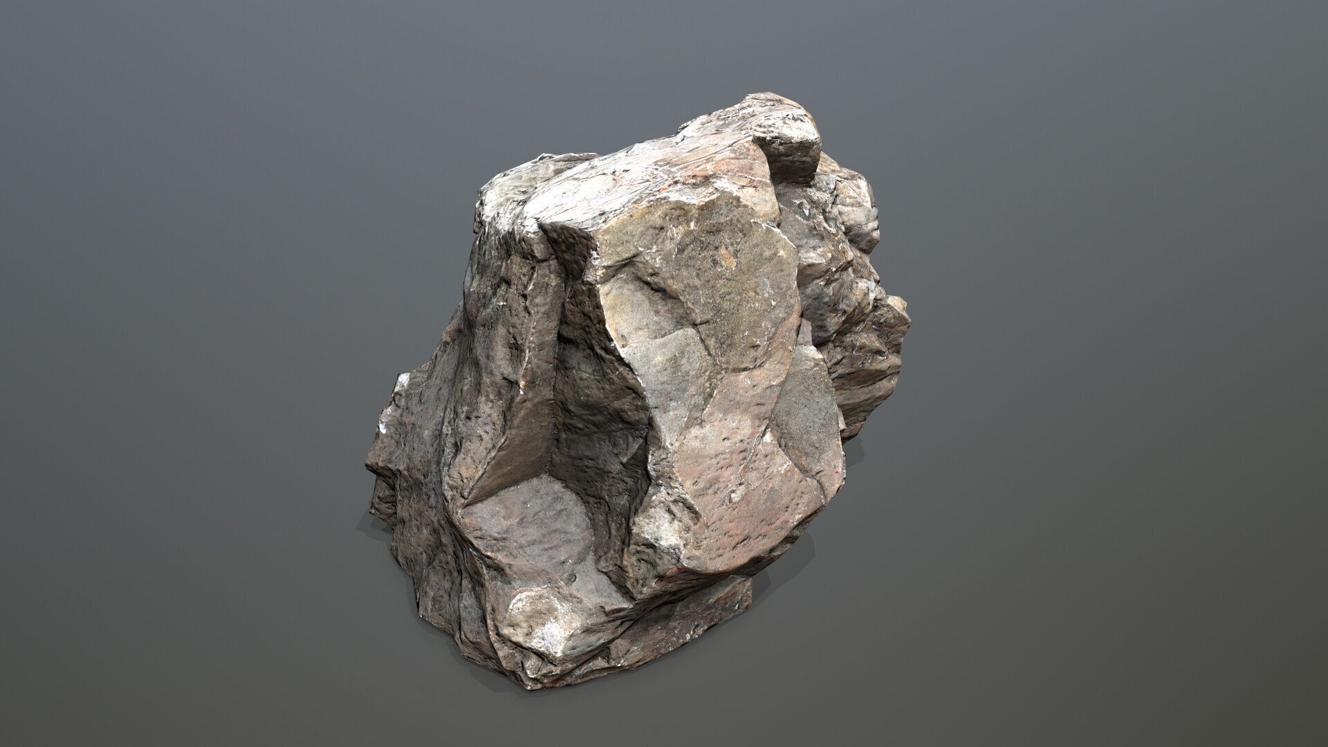 desert cliff rocks Low-poly 3D model_13