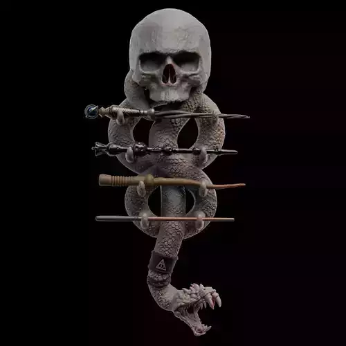 Dark Mark Wand Holder  3D Printable