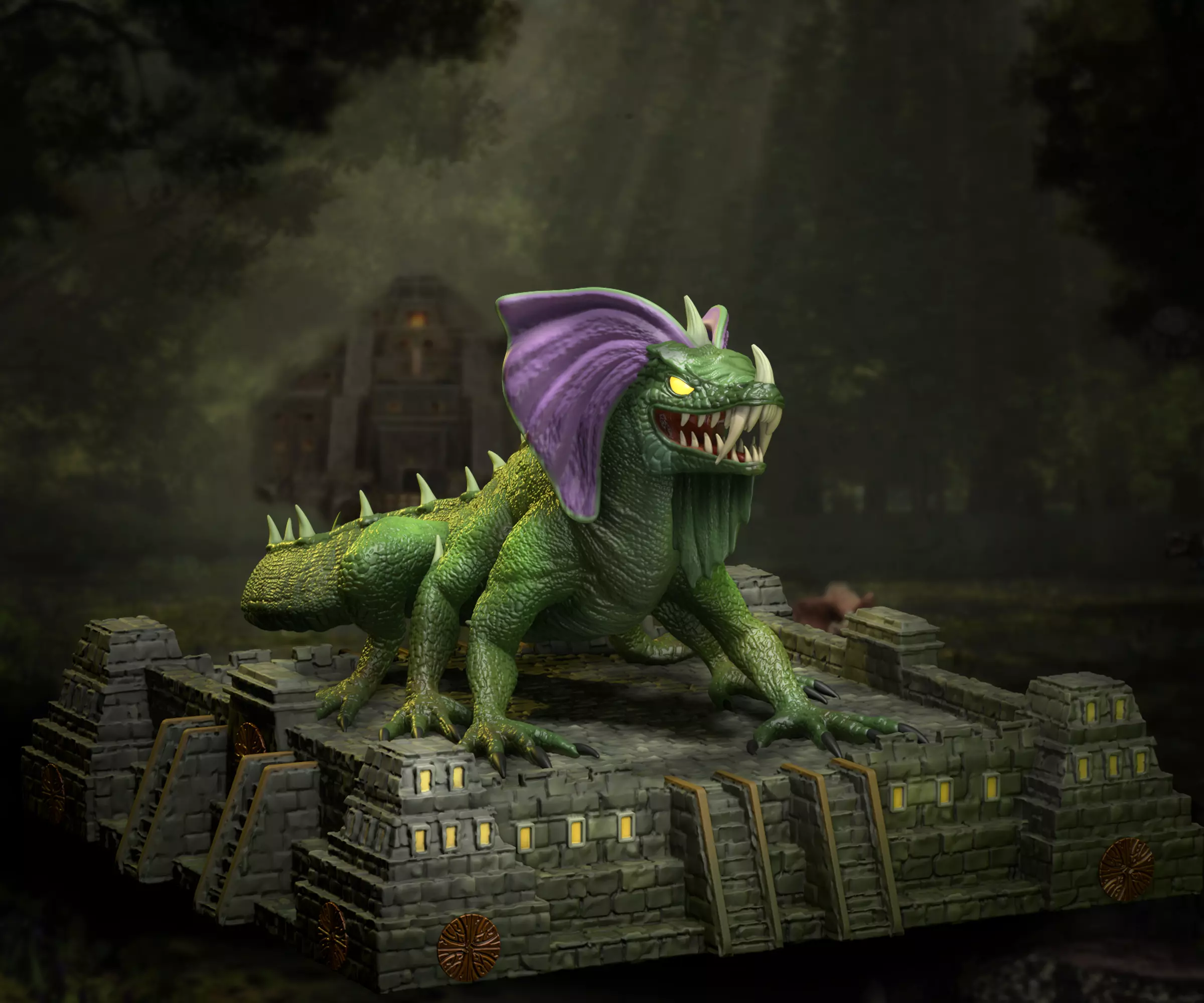 Heroes 3 Greater Basilisk 3D print model_0