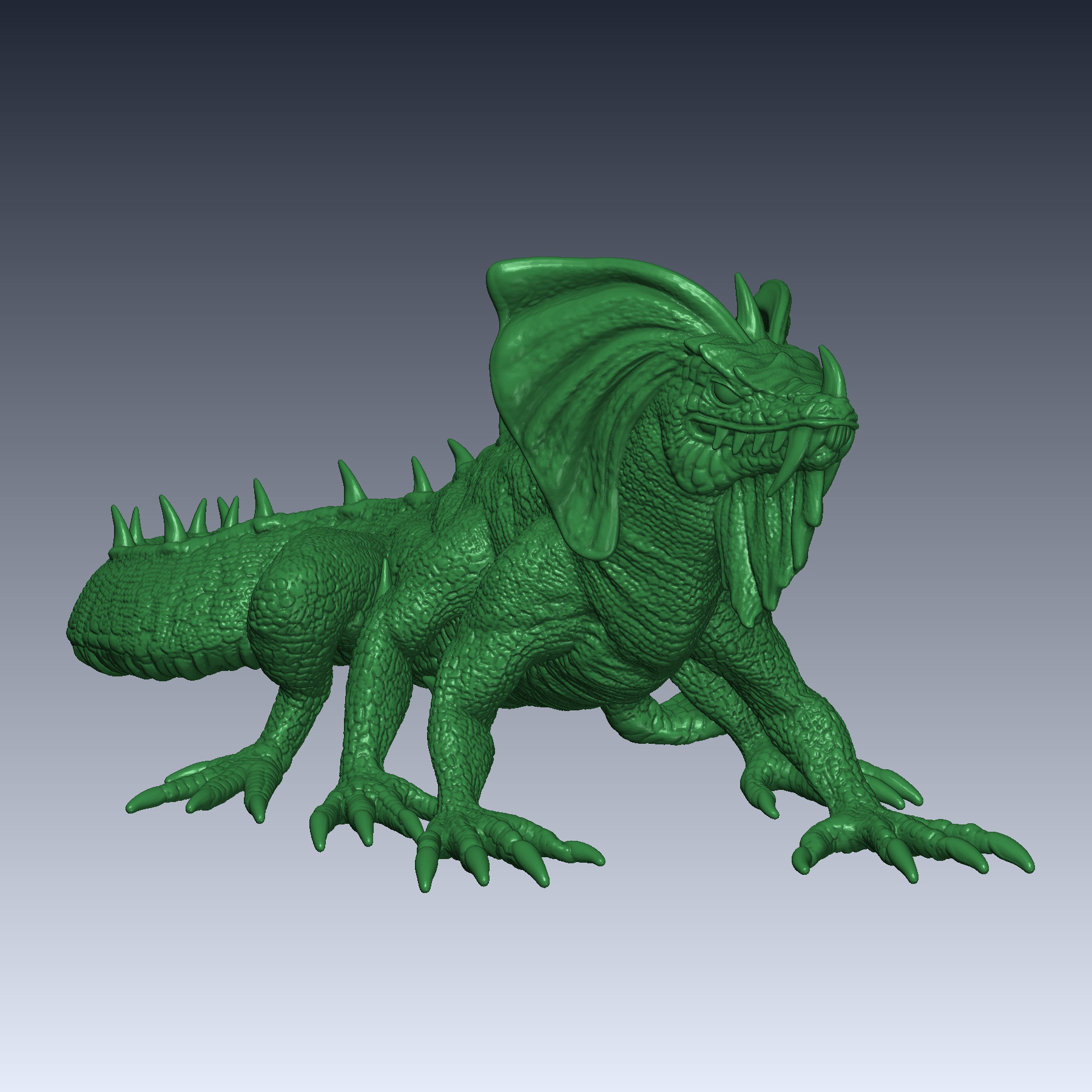 Heroes 3 Greater Basilisk 3D print model_8