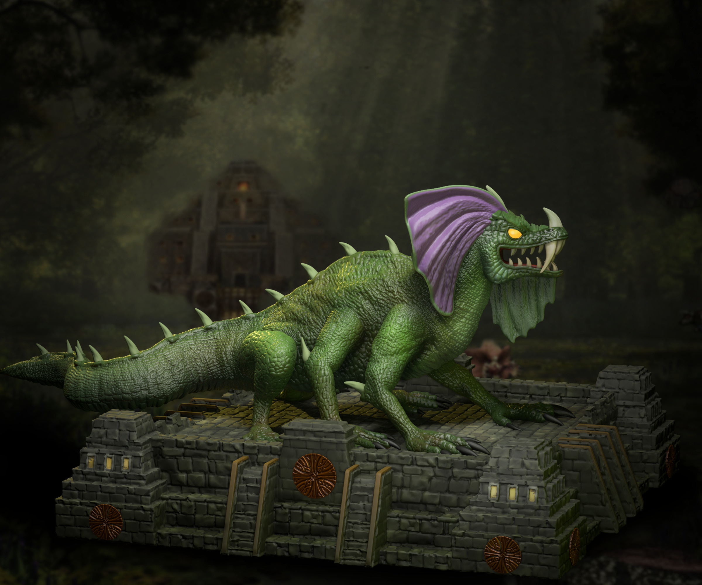 Heroes 3 Greater Basilisk 3D print model_1