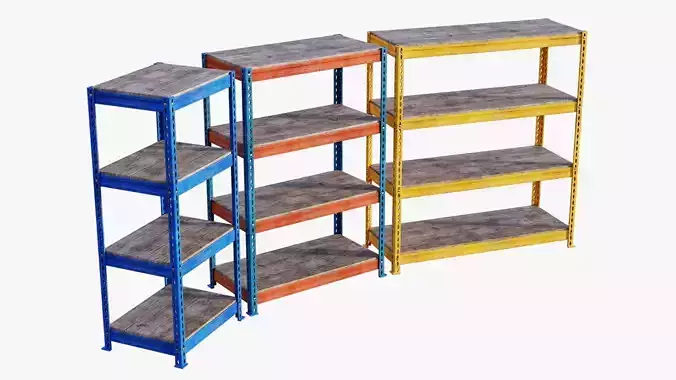 Storage Shelves - Game Ready PBR