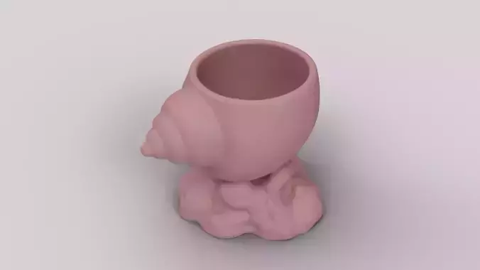 Sea Shell Coral Pot - Ocean Themed Succulent Planter