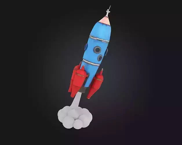 Rocket Launch Illustration