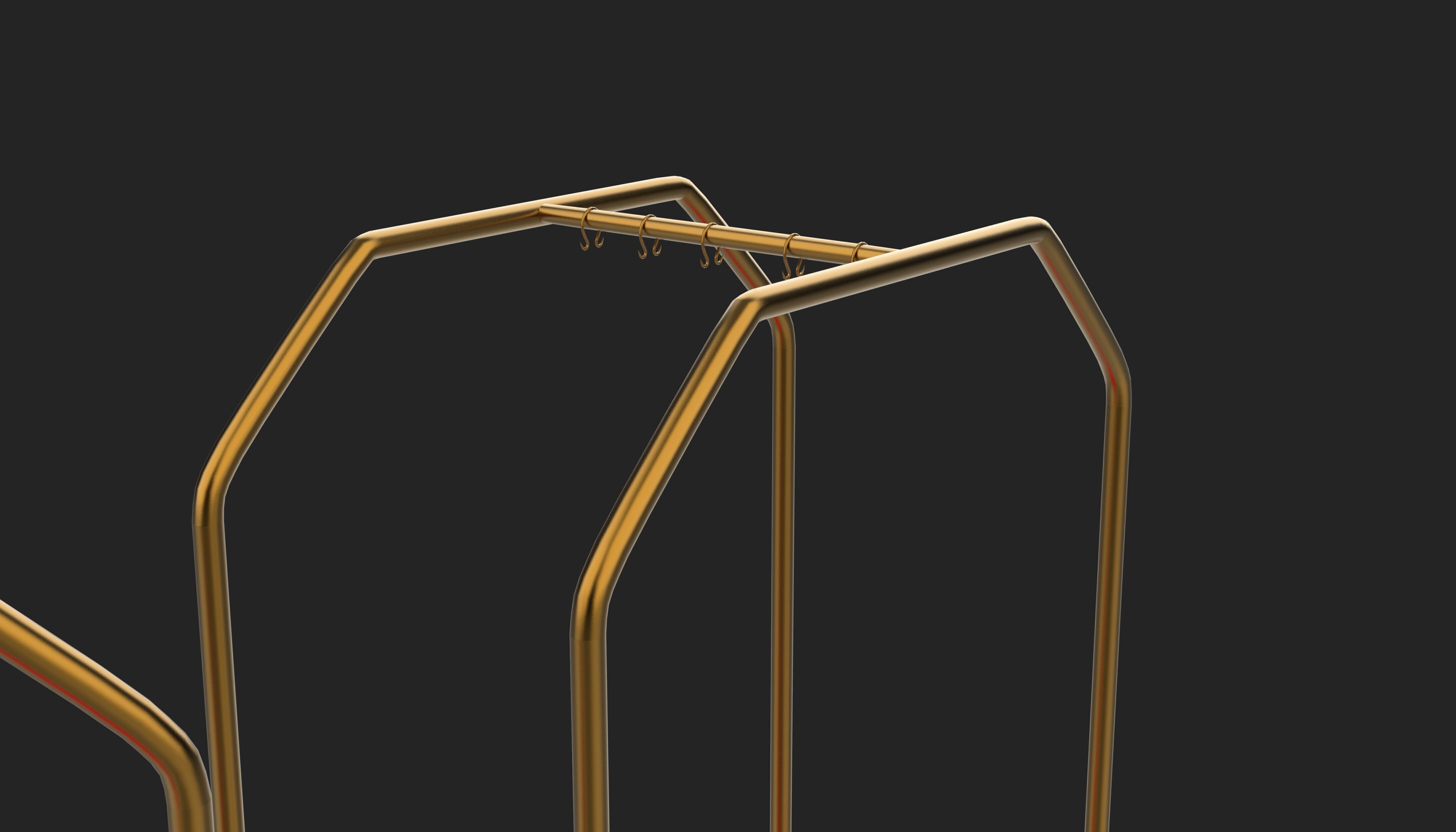 Luggage Cart 3D model_9